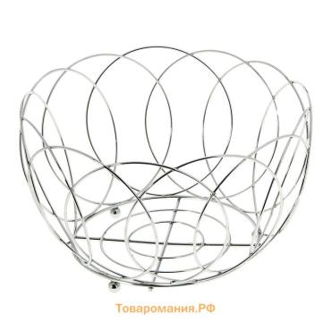 Фруктовница  «Вязь», 24.5×12 см, хром