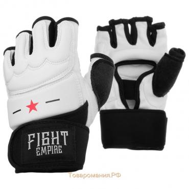 Перчатки для тхэквондо FIGHT EMPIRE, белые, размер S