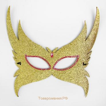 Карнавальная маска «Загадка», цвет золотой