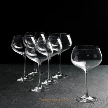 Набор бокалов для вина Bohemia Crystal «Меган», 500 мл, 6 шт