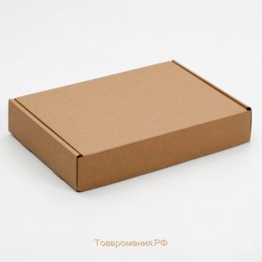 Коробка для пирога, бурая, 32,6 х 22,9 х 4,8 см