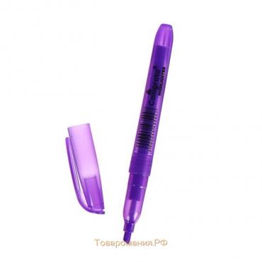 Маркер-текстовыделитель скошенный 5 мм, фиолетовый