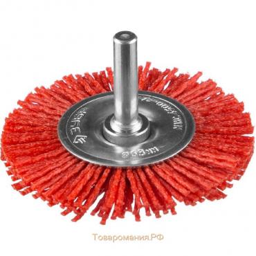 Щетка дисковая "ЗУБР" 35161-063_z02, нейлоновая, абразивное покрытие, 63 мм