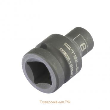 Головка ударная Stels 13900, 8 мм, 1/2", CrMo, шестигранная