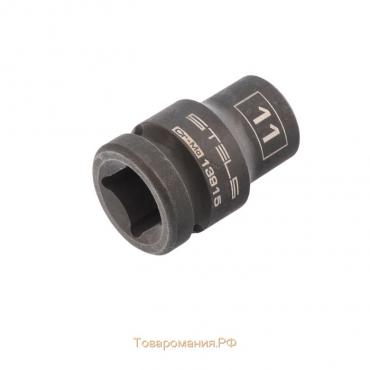 Головка ударная Stels 13915, 11 мм, 1/2", CrMo, шестигранная