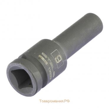 Головка ударная Stels 13933, 9 мм, 1/2", CrMo, шестигранная, удлиненная