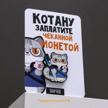 Значок "Котану заплатите", 8 х 12 см