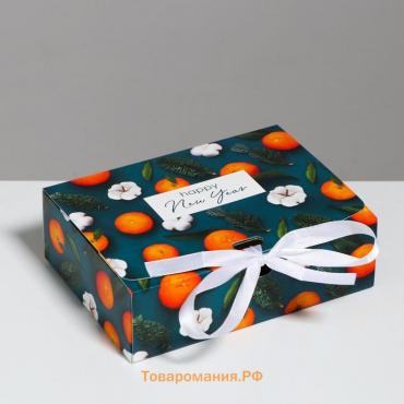 Складная коробка подарочная «Сказки», 16.5 х 12.5 х 5 см, Новый год
