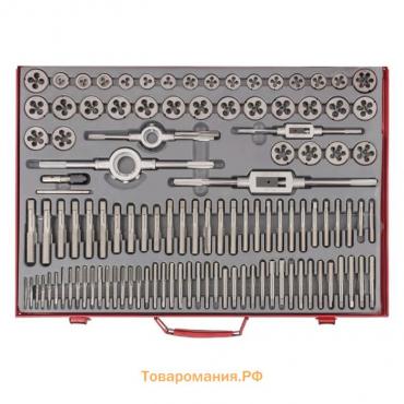 Набор метчиков и плашек Matrix 773110, 110 шт., М2-М18, металлический кейс