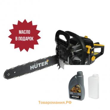 Бензопила Huter BS-45М, 2Т, 2.3 кВт, 3.1 л.с., 16", шаг 3/8", паз 1.3 мм, 57 зв.