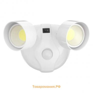 Светильник светодиодный с датчиком движения düwi Autonoma LED, 2х3 Вт COB, 4хАА, IP65