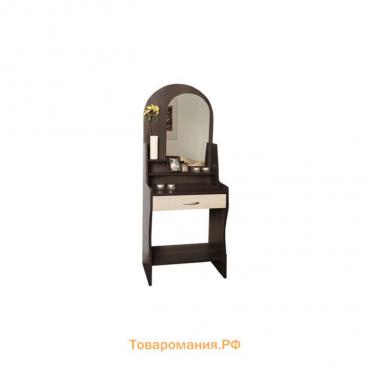 Стол туалетный «Надежда-М 07», 600 × 380 × 1692 мм, зеркало, цвет венге / клён азия