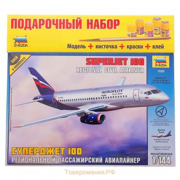 Сборная модель «Самолёт SuperJet 100», Звезда, 1:144, (7009ПН)