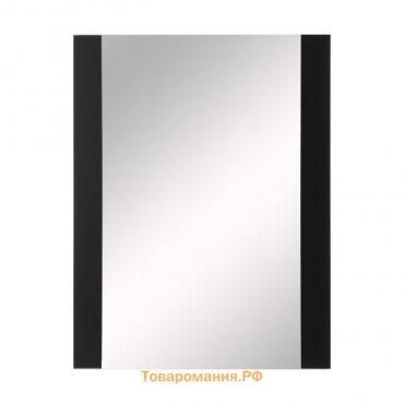 Зеркало , настенное, 67х52см, с декоративными вставками (цвет вставки черный)