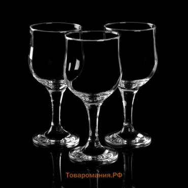 Набор стеклянных фужеров для вина Tulipe, 315 мл, 3 шт