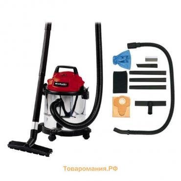 Пылесос строительный Einhell TC-VC 1812 S, 1250 Вт, 12 л, 1.5 м, d=36 мм