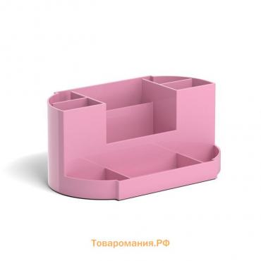 Подставка-органайзер для канцелярии ErichKrause Victoria, "Pastel", без наполнения, розовая