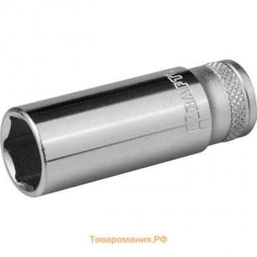 Торцовая головка Kraftool 27817-13_z01, удлиненная, Cr-V, хромосатинированная, 1/4", 13 мм