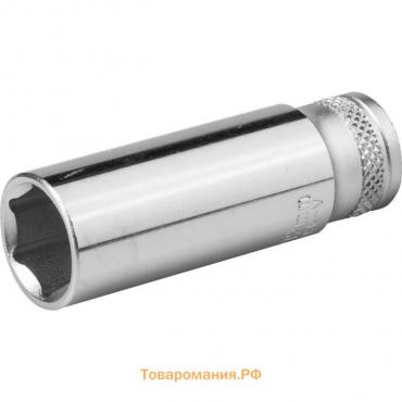 Торцовая головка Kraftool 27817-10_z01, удлиненная, Cr-V, хромосатинированная, 1/4", 10 мм