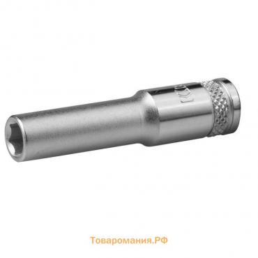 Торцовая головка Kraftool 27817-06_z01, удлиненная, Cr-V, хромосатинированная, 1/4", 6 мм