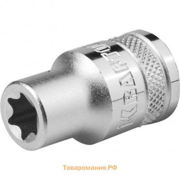 Торцовая головка Kraftool 27810-14_z01, Cr-V, внешний TORX, хромосатинированная, 1/2", Е 14