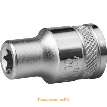 Торцовая головка Kraftool 27810-11_z01, Cr-V, внешний TORX, хромосатинированная, 1/2", Е 11