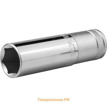 Торцовая головка Kraftool 27807-16_z01, Cr-V, удлиненная, хромосатинированная, 1/2", 16 мм