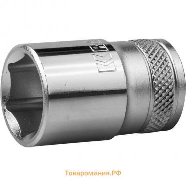 Торцовая головка Kraftool 27805-17_z01, Cr-V, FLANK, хромосатинированная, 1/2", 17 мм