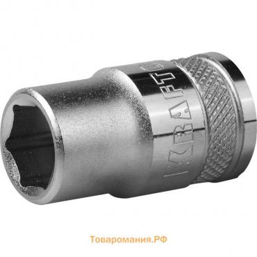 Торцовая головка Kraftool 27805-12_z01, Cr-V, FLANK, хромосатинированная, 1/2", 12 мм