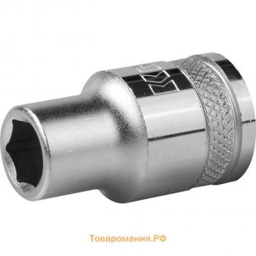 Торцовая головка Kraftool 27805-10_z01, Cr-V, FLANK, хромосатинированная, 1/2", 10 мм