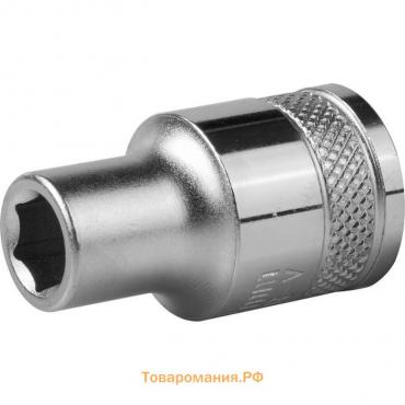 Торцовая головка Kraftool 27805-08_z01, Cr-V, FLANK, хромосатинированная, 1/2", 8 мм