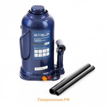 Домкрат гидравлический бутылочный Stels 51169, h подъема 235-445 мм, 20 т
