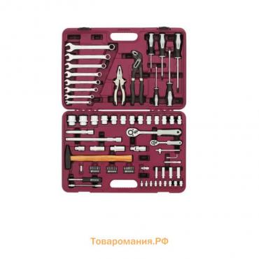 Набор инструментов UTS0077MP Thorvik 52804, универсальный, 1/4", 1/2"DR, 77 предметов