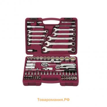 Набор инструментов UTS0082/12 Thorvik 52805, универсальный, 12-гр, 1/4", 1/2"DR, 82 предмета   59273