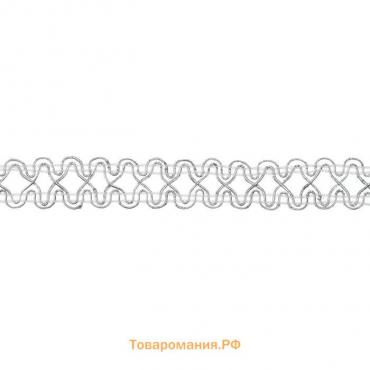 Тесьма Ажурная серебро 1,5см намотка 25 метров