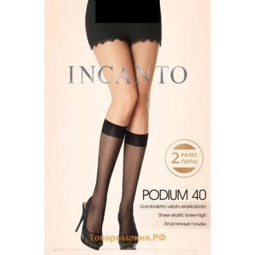 Гольфы INCANTO Podium 40 ден (2 пары), цвет чёрный (nero)