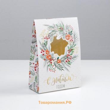 Коробка складная «Winter», 15 х 7 х 22 см, Новый год