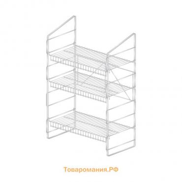 Стеллаж для рассады 33 × 62 × 93 см, белый