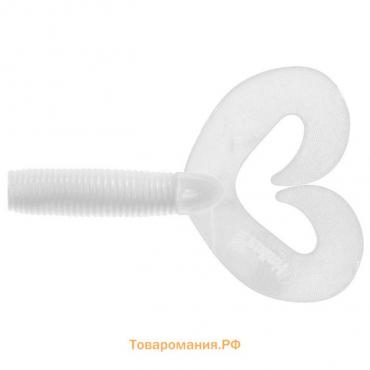 Твистер Helios Credo Double Tail White, 5 см, 10 шт. (HS-27-001)