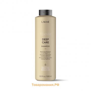 Шампунь для поврежденных волос LAKME Teknia Deep Care Shampoo, восстановление, 1000 мл