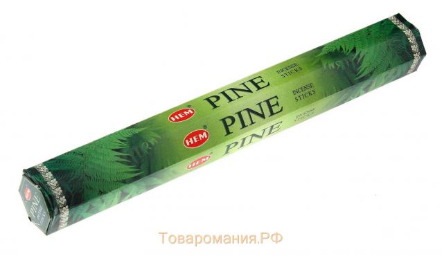 Благовония HEM "Pine. Сосна", 20 палочек в упаковке, шестигранник