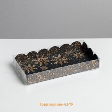 Коробка для кондитерских изделий с PVC крышкой «Мечта», 10.5 х 21 х 3 см, Новый год