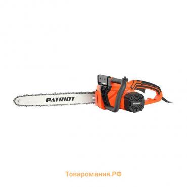 Пила цепная электрическая PATRIOT ESP2418, 2.4 кВт, 18'/45 см, 3/8, 62 зв., плавный пуск