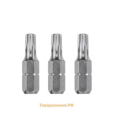 Бита KWB INDUSTRY, TORX10, сталь TQ60, 25 мм, 3 шт