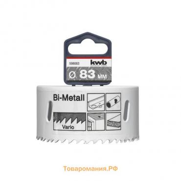 Коронка KWB HSS BI-METALL, сверление 83х38 мм