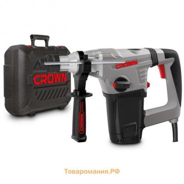 Перфоратор CROWN CT18116BMC, 220 В, 1050 Вт, 4.8 Дж, 0-2800 уд/мин, SDS+, 3-х режимный, кейс