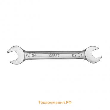 Ключ рожковый KRAFT KT 700534, холодный штамп, 22х24 мм