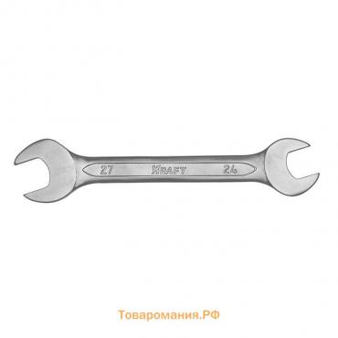 Ключ рожковый KRAFT KT 700535, холодный штамп, 24х27 мм