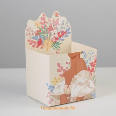 Коробки для мини букетов «FLOWER», 12 × 20 × 10 см