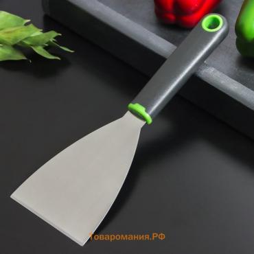 Лопатка-скребок Lime, 23,5×8 см, цвет чёрно-зелёный